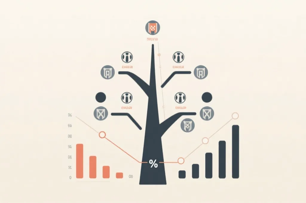 淘汰赛晋级路径可视化：对阵树、概率条与球队风格图标的简洁信息图